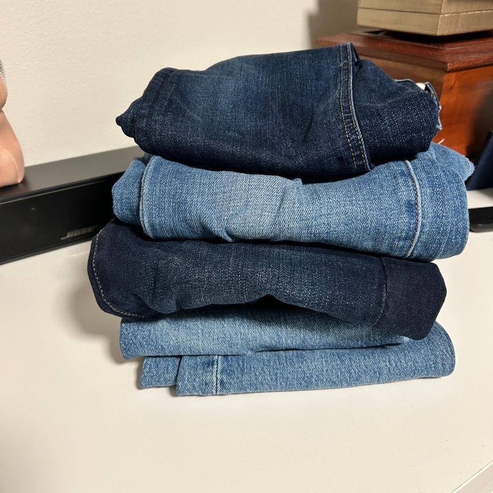 L'AGENCE Women's Jeans - Dark and Light Blue